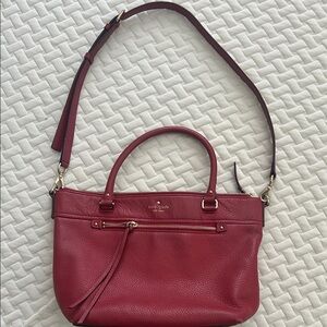 Kate Spade Burgundy Leather Satchel